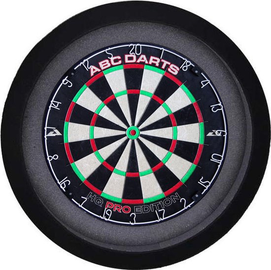ABC Darts - Dartbord Verlichting Rond XL - Basic Zwart van ABC Darts