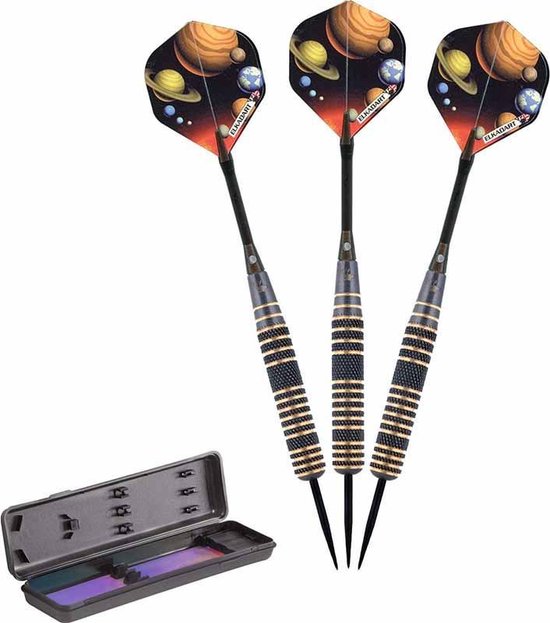 ABC Darts - Dartpijlen Brass Supergrip - Orbital Space - 24 gram van ABC Darts