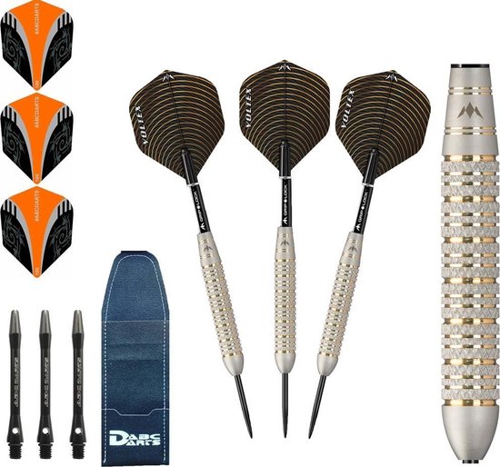 ABC Darts - Dartpijlen - Voltex Gold Brass De Luxe - 23 Gram van ABC Darts