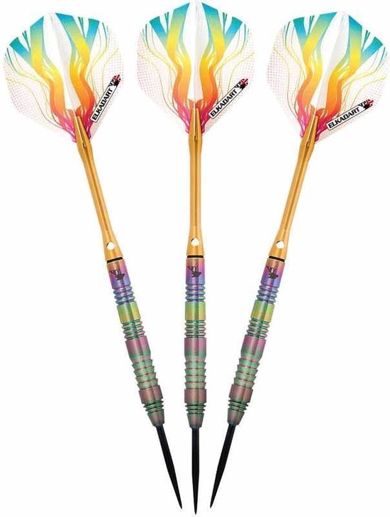 ABC Darts - Elkadart Dartpijlen - Rainbow - 23 gram van ABC Darts