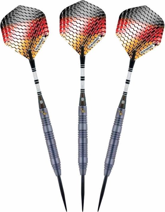 ABC Darts - Elkadart Dartpijlen - titanium black - 22 gram van ABC Darts