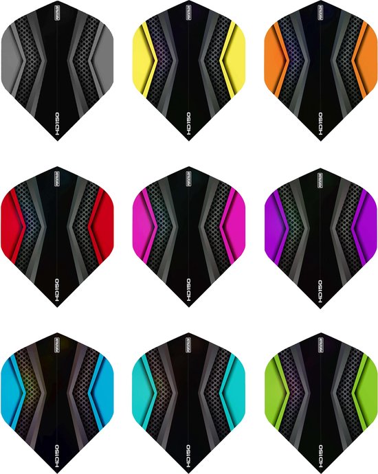 ABC Darts Flights - Pentathlon HD150 Mix - 9 sets (27 st.) Stevige Dart Flights van ABC Darts