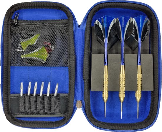 ABC Darts - Freedom Dartpijlen 23 Gram - Opbergmap - Blauw van Merkloos