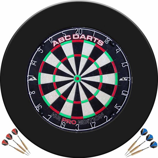 ABC Darts - HQ Pro Dartbord Surround Ring Set + 2 Sets Dartpijlen van ABC Darts