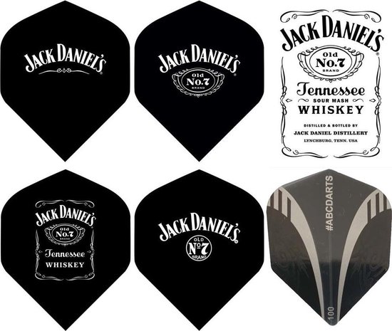 ABC Darts - Jack Daniels Dartflight set - 5 set van ABC Darts