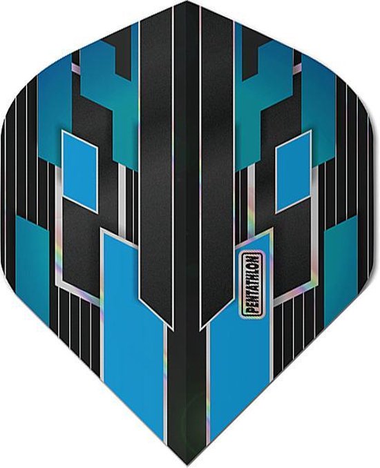 ABC Darts - Pentathlon Dart Flights Shimmers - Blauw - 5 sets van ABC Darts