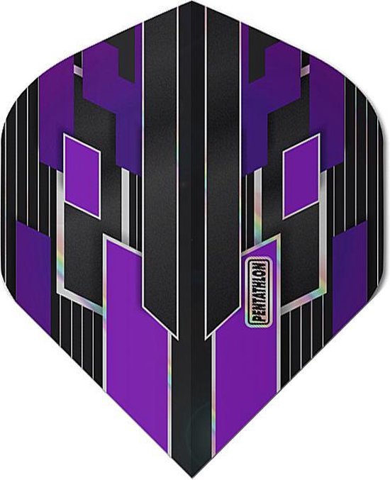 ABC Darts - Pentathlon Dart Flights Shimmers - Paars - 5 sets van ABC Darts