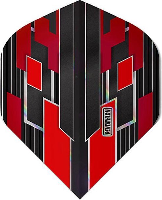 ABC Darts - Pentathlon Dart Flights Shimmers - Rood - 5 sets van ABC Darts