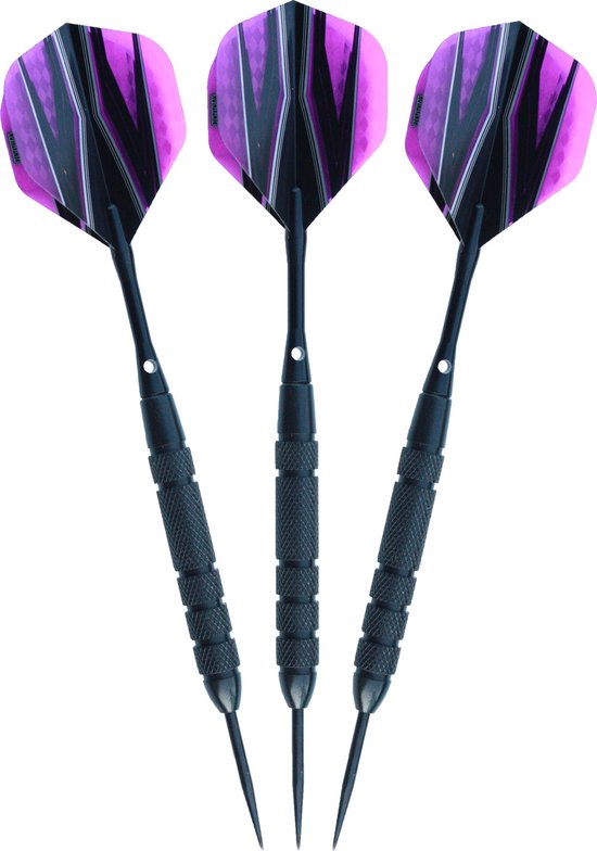 ABC Darts - Pentathlon Steeltip Zwarte Dartpijlen Raven - 21 gram van ABC Darts