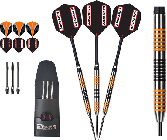 ABC Darts - Professionele Dartpijlen 90% - Ambers 203 - 23 gram van ABC Darts