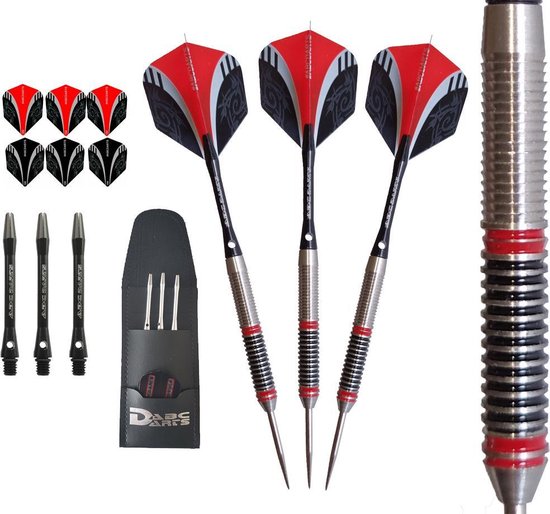 ABC Darts - Professionele Dartpijlen - Red Jacks Frontgrip - 21 gram van ABC Darts
