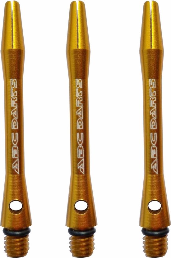 ABC Darts Shafts - Aluminium Geel - In Between - 3 sets (9 stuk) van ABC Darts