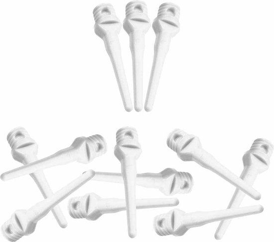 ABC Darts - Softtip Dartpunten 25 mm - Wit - ca 1000 stuks van ABC Darts