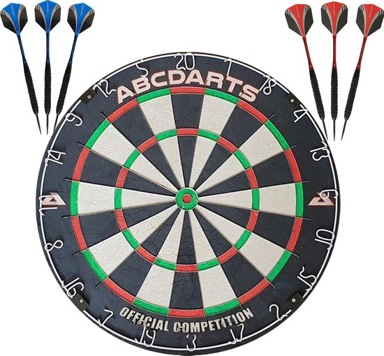 ABCDarts - Professioneel Dartbord - incl. 2 sets Dartpijlen van ABCDarts