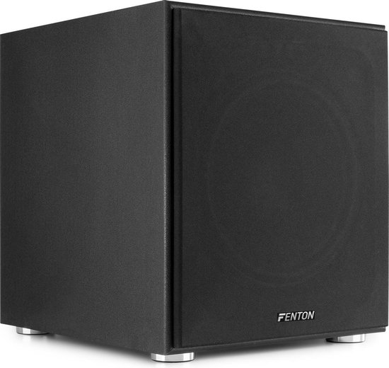Actieve subwoofer - Fenton SHFS12B actieve subwoofer ter uitbreiding van je stereo set - 12 inch - 400W - Ingebouwde klasse-D versterker van Fenton