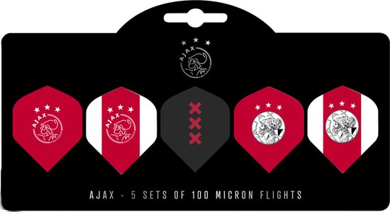 Ajax Dart Flights - Multipack - 5 Sets - 15 Stuks - Darts Flights - Cadeau van Ajax