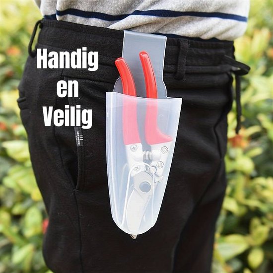 Allernieuwste.nl® Beschermende Heuptas Snoeischaar Tuin Gereedschap Opberg Tas - Holster voor Veilig Opbergen Snoeischaar - Transparant - 21.5 x 8.2 cm %% van Allernieuwste.nl