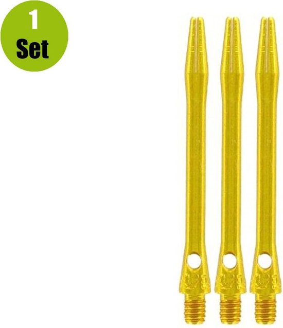 Aluminium Dart Shafts - Goud - Short - (1 Set) van Unicorn