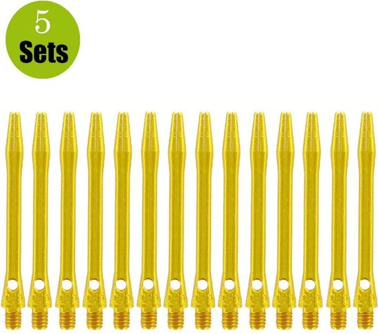 Aluminium Dart Shafts - Goud - Short - (5 Sets) van SCALDART