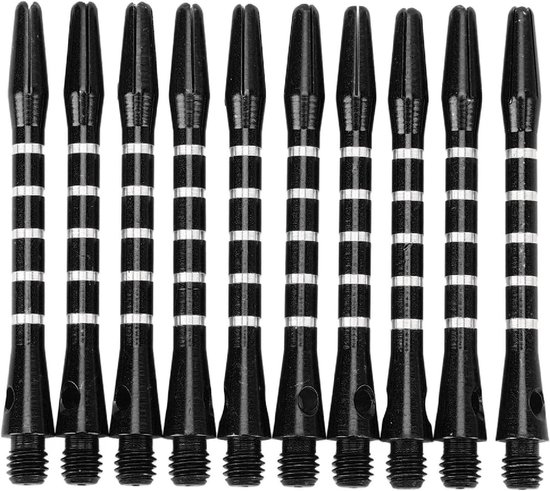 Aluminium Legering Darts Steksets voor Verzamelaars - 10 Stuks Vervangingsdarts in Zwart, Ideaal voor Spelletjes en Competities
