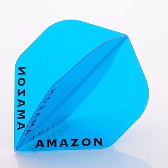 Amazon 100 Transparant Blue - Dart Flights van Merkloos