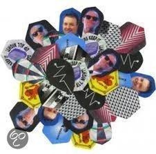 Assortiment Dart Flights 50 setjes van 3 van The Magic Shop