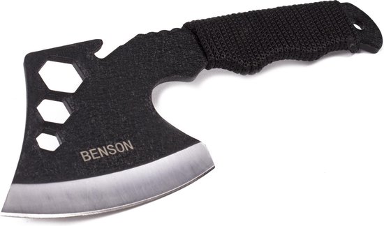 Benson Multifunctionele handbijl - koordsnijder en paracord - 23,5 cm - roestbestendig van Benson