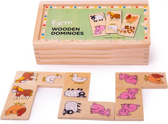 Bigjigs Domino's Boerderij van Bigjigs