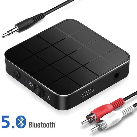 Bluetooth Transmitter & Receiver 2 in 1 - BT 5.0 - 3.5MM AUX / RCA - Bluetooth Zender - Bluetooth Ontvanger - Bluetooth Transmitter - Bluetooth Receiver van Merkloos