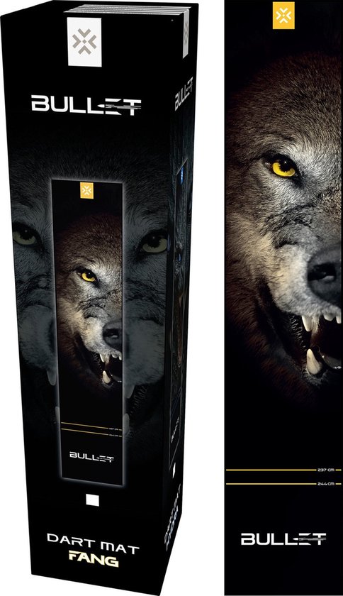 Bullet Carpet Fang Dartmat 300 x 60 van Merkloos
