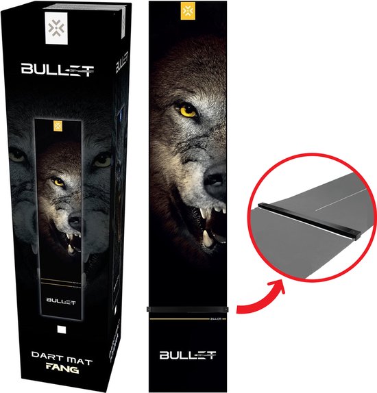 Bullet Carpet Fang - Dartmat inclusief Dart Oche - 300 x 60 cm - Dart Mat - Dartmatten van Merkloos