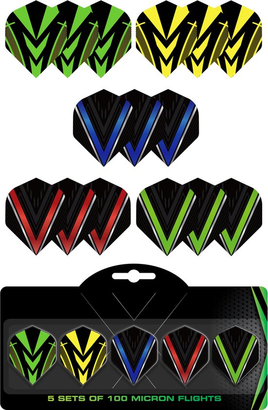 BULLET-flights-5 Pack 100 micron