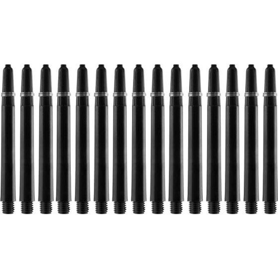Bull's - 5-Pack Nylon The Original Long + Ring - Black - Dart Shafts van Bull's