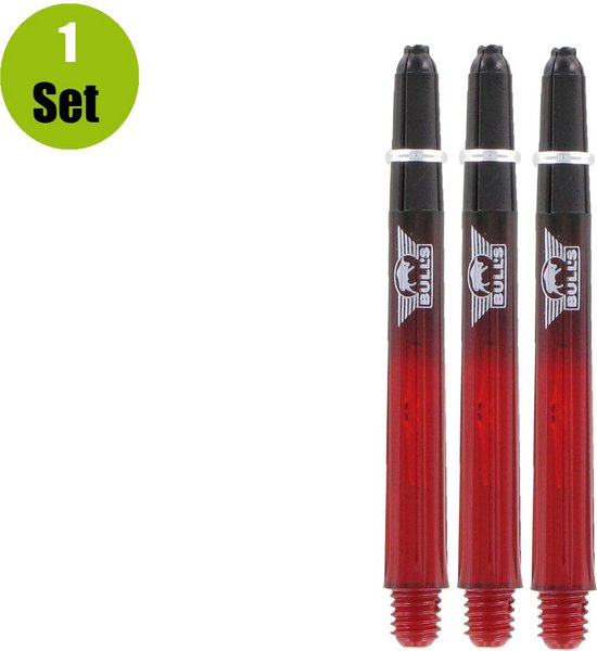 Bulls Airstriper Dart Shafts - Rood - Medium - (1 Set) van Bull's