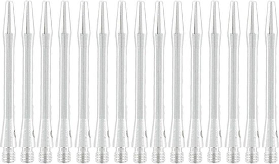 Bulls Aluminium 5sets DartShafts - Zilver - Medium - (5 Sets) van Bull's