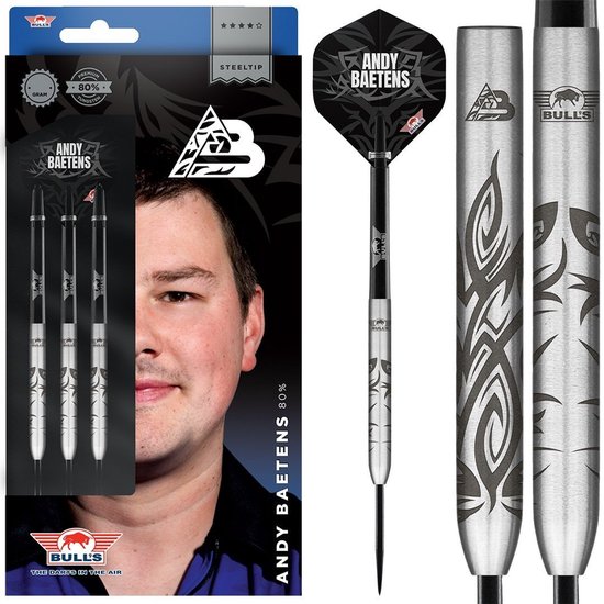 Bull's Andy Baetens 80% Tungsten - Dartpijlen - 25 gram van Merkloos