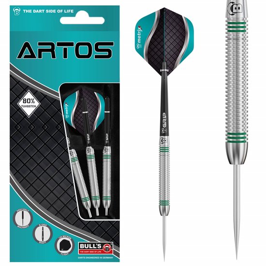 BULL'S Artos AR1 80% - Dartpijlen 22 Gram van Merkloos