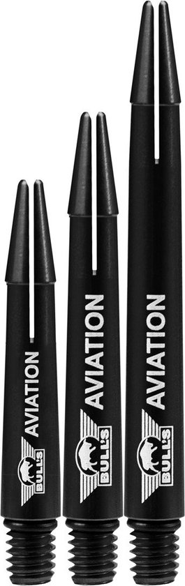 Bull's Aviation Black - Dart Shafts van Merkloos