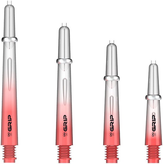 BULL'S B-Grip-2 TTC Red - Dart Shafts Medium van Merkloos