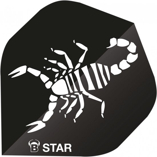 BULL'S B-Star Scorpion Black - Dart Flights van Merkloos