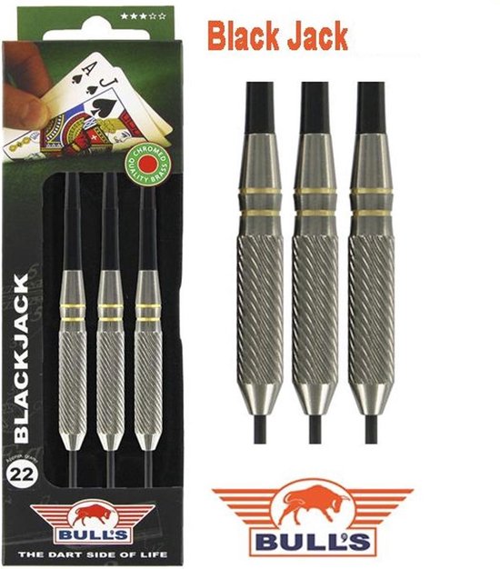 Bull's Black Jack Brass Gold - Dartpijlen van Bull's