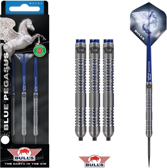 Bull's Blue Pegasus B 95% - Dartpijlen - 25 Gram van Bull's