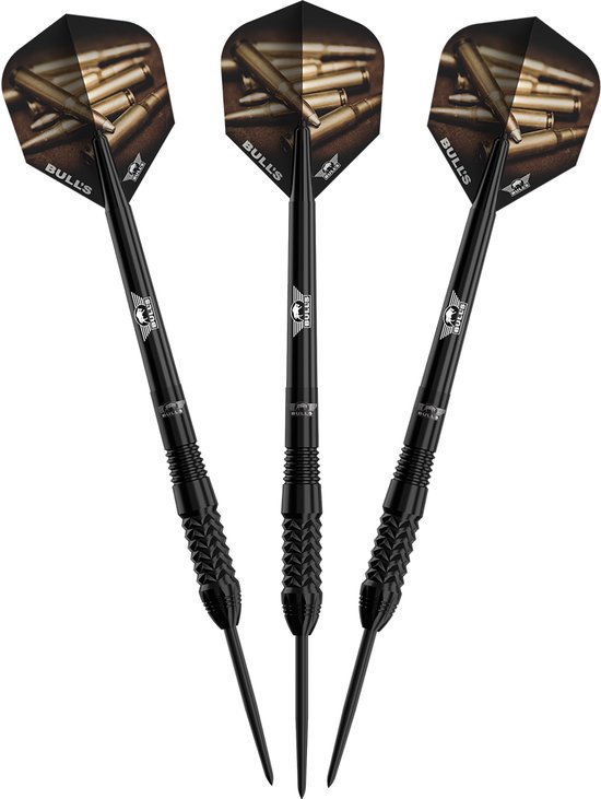 Bull's Caliber Black 90% - Dartpijlen - 24 Gram van Bull's