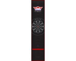 Bull's Carpet dartmat 300x65 cm zwart met rode stik van Bull's