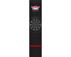 Bull's Carpet Dartmat 300x65 cm zwart met zwarte stik