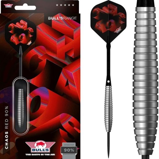 Bull's Chaos Red 90% - Dartpijlen van Merkloos
