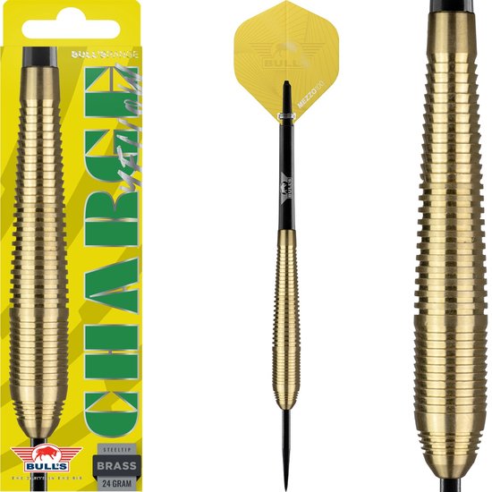 Bull's Charge Yellow Brass Steeltip 24 gram van Bull's