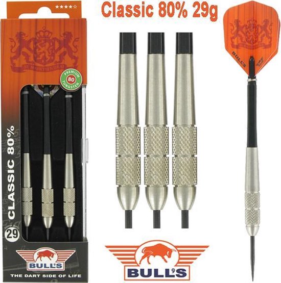 Bull's Classic 80% 29 gram Dartpijlen