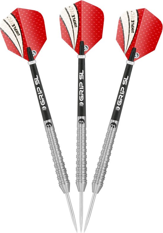 Bull's Dartpijl - Unisex - zwart/rood/wit/zilver van Merkloos