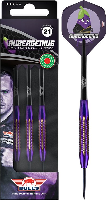 Bull's Dirk van Duijvenbode Aubergenius Brass - Dartpijlen - Darts van Bull's
